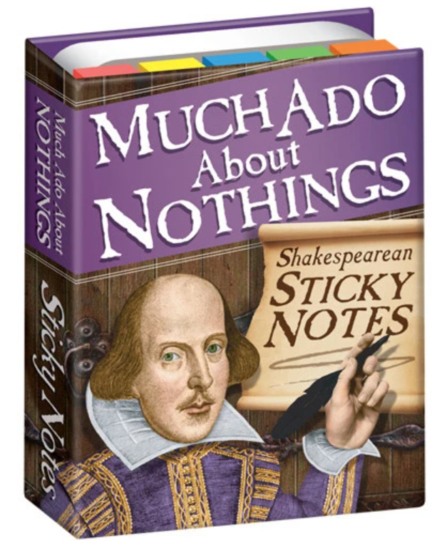 Gifts for book lovers - Shakespeare sticky notes
